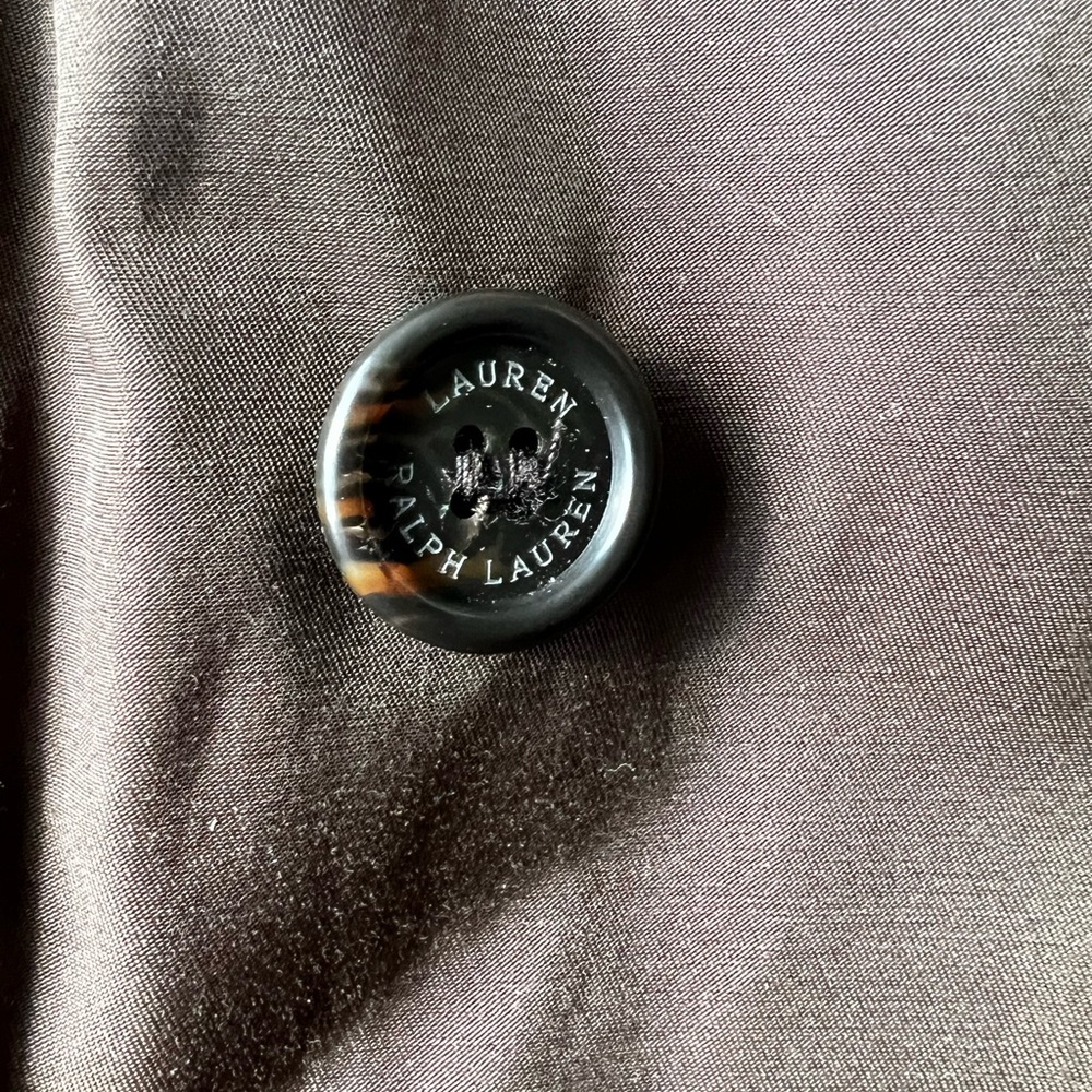 RALPH LAUREN Brown Double-Breasted Trench‎ Coat Water Resistant Classic XL - Picture 3 of 7